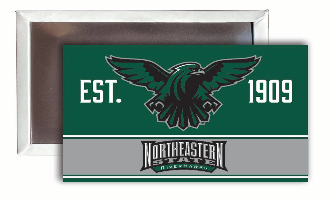 Northeastern State University Riverhawks  2x3-Inch NCAA Vibrant Collegiate Fridge Magnet - Multi-Surface Team Pride Accessory 4-Pack