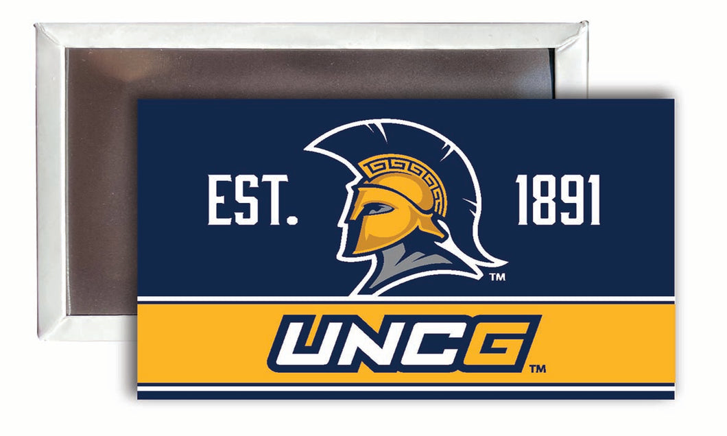 North Carolina Greensboro Spartans  2x3-Inch NCAA Vibrant Collegiate Fridge Magnet - Multi-Surface Team Pride Accessory 4-Pack