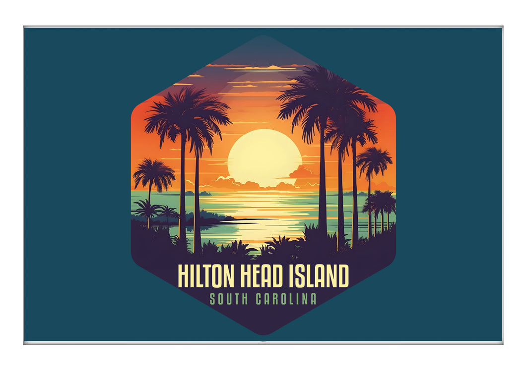 Hilton Head Island B Souvenir 2x3-Inch Durable & Vibrant Decor Fridge Magnet