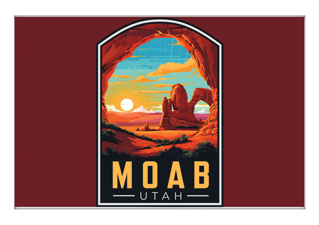 Moab Utah C Souvenir 2x3-Inch Durable & Vibrant Decor Fridge Magnet