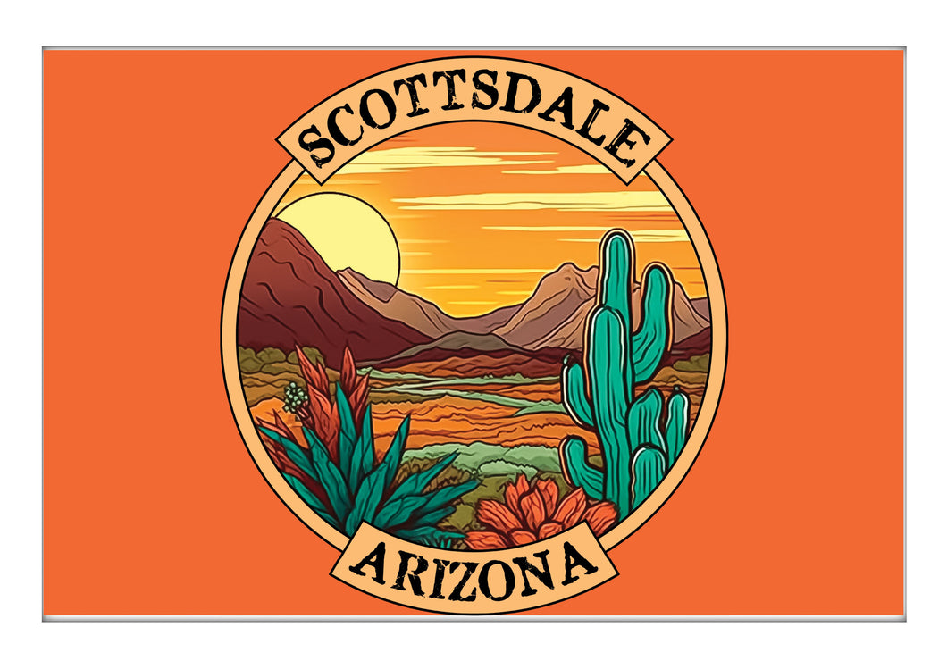 Scottsdale Arizona A Souvenir 2x3-Inch Durable & Vibrant Decor Fridge Magnet