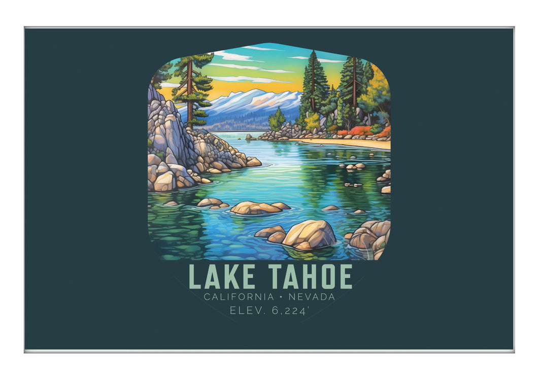 Lake Tahoe California B Souvenir 2x3-Inch Durable & Vibrant Decor Fridge Magnet