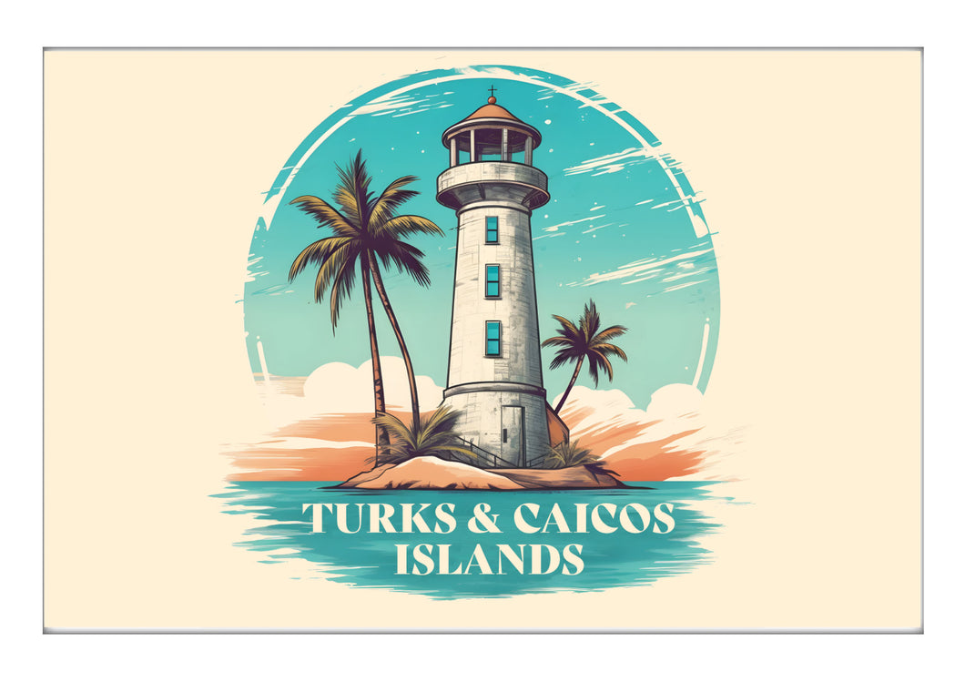 Turks And Caicos A Souvenir 2x3-Inch Durable & Vibrant Decor Fridge Magnet