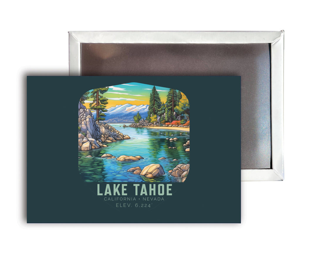 Lake Tahoe California B Souvenir Durable & Vibrant Decor Fridge Magnet 2.5