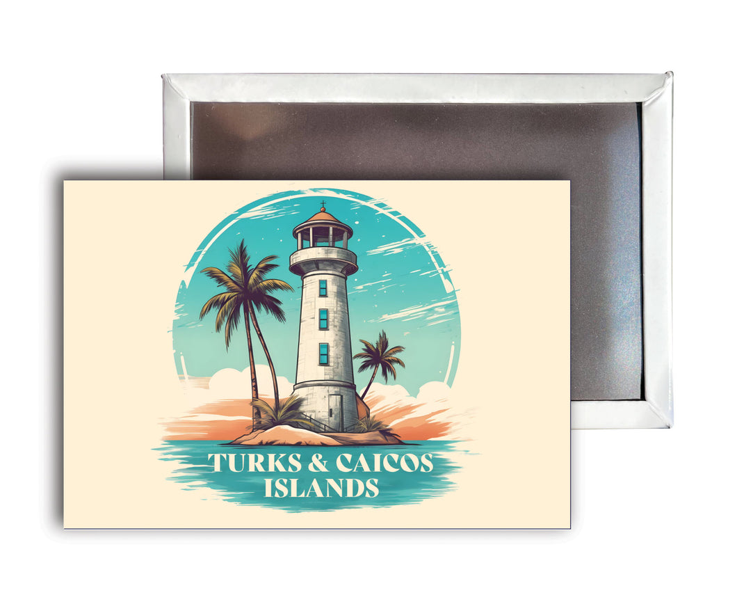 Turks And Caicos A Souvenir Durable & Vibrant Decor Fridge Magnet 2.5