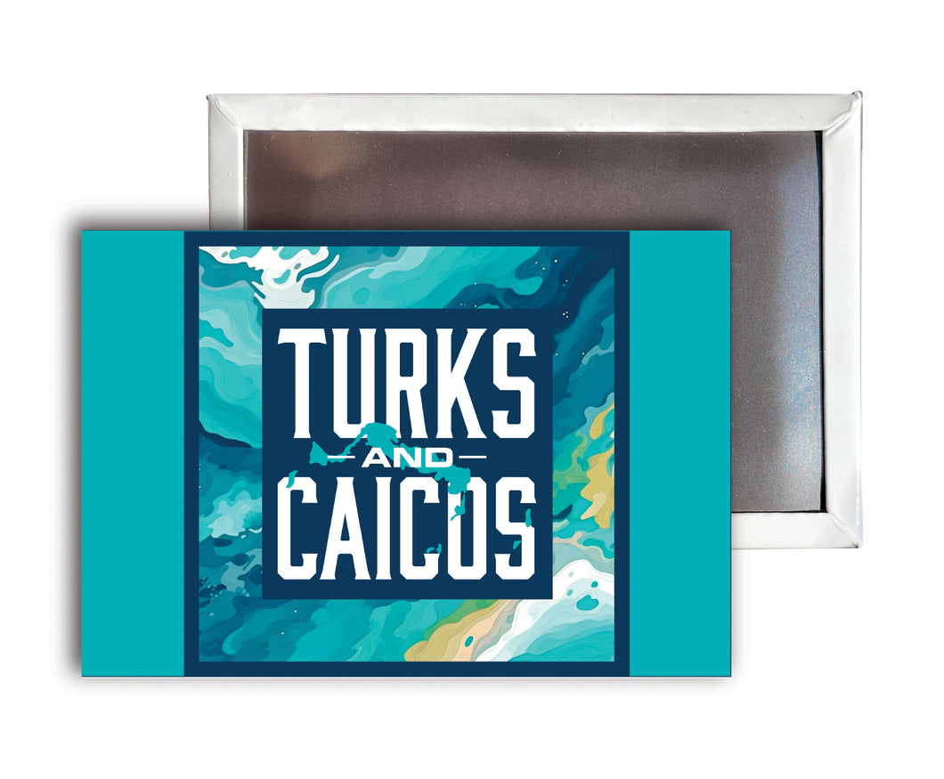 Turks And Caicos B Souvenir Durable & Vibrant Decor Fridge Magnet 2.5