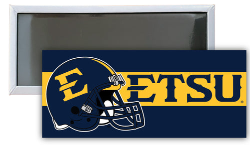 East Tennessee State University 4.75 x 2-Inch NCAA Vibrant Collegiate Fridge Magnet - Multi-Surface Team Pride Accessory Single Unit