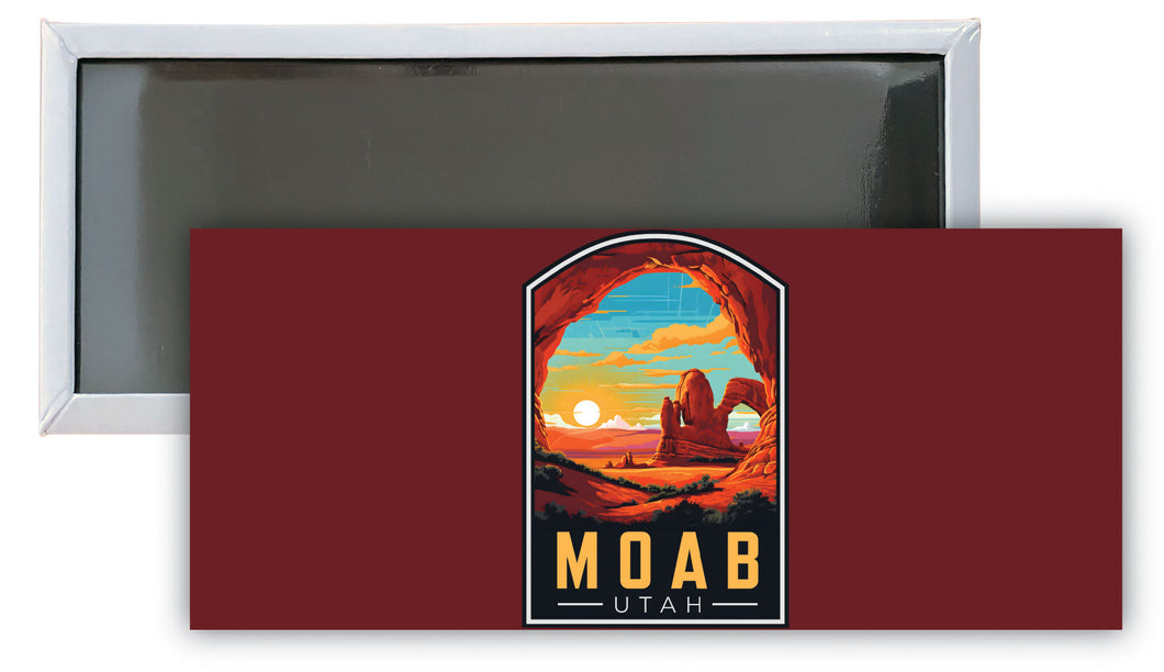 Moab Utah C Souvenir Durable & Vibrant Decor Fridge Magnet 4.75 x 2 Inch