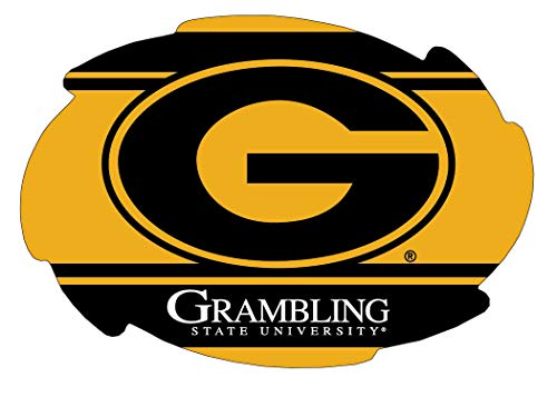 Grambling State Tigers Stripe Design Swirl Shape 5x6-Inch NCAA High-Definition Magnet - Versatile Metallic Surface Adornment