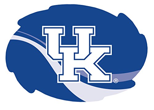 Kentucky Wildcats Stripe Design Swirl Shape 5x6-Inch NCAA High-Definition Magnet - Versatile Metallic Surface Adornment