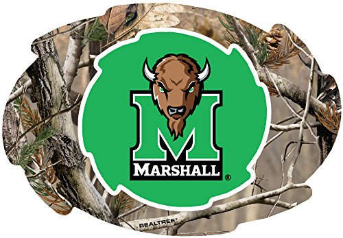 Marshall Thundering Herd Camo Design Swirl Shape 5x6-Inch NCAA High-Definition Magnet - Versatile Metallic Surface Adornment