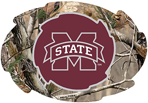 Mississippi State Bulldogs Camo Design Swirl Shape 5x6-Inch NCAA High-Definition Magnet - Versatile Metallic Surface Adornment