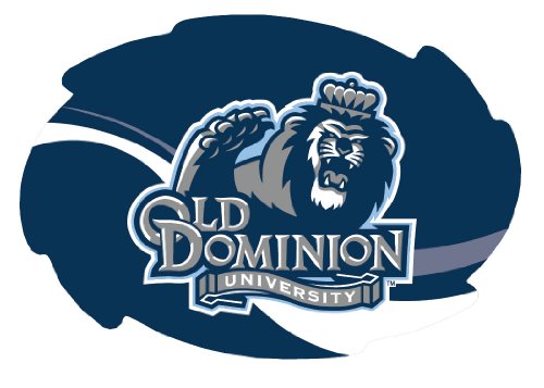 Old Dominion Monarchs Stripe Design Swirl Shape 5x6-Inch NCAA High-Definition Magnet - Versatile Metallic Surface Adornment