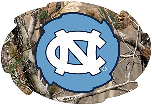 UNC Tar Heels Camo Design Swirl Shape 5x6-Inch NCAA High-Definition Magnet - Versatile Metallic Surface Adornment