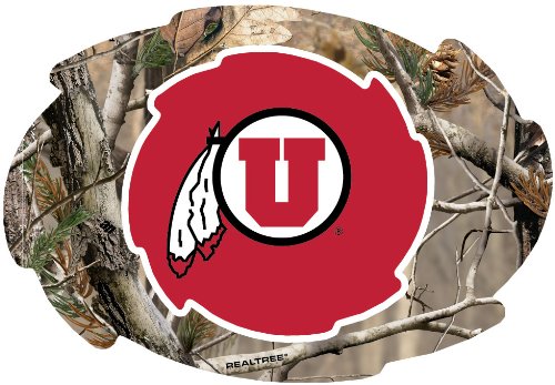 Utah Utes Camo Design Swirl Shape 5x6-Inch NCAA High-Definition Magnet - Versatile Metallic Surface Adornment