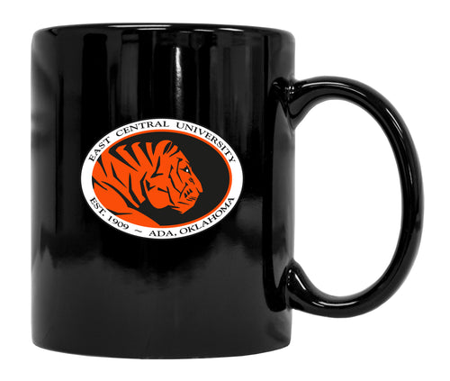 East Central University Tigers Black Ceramic NCAA Fan Mug 2-Pack (Black)