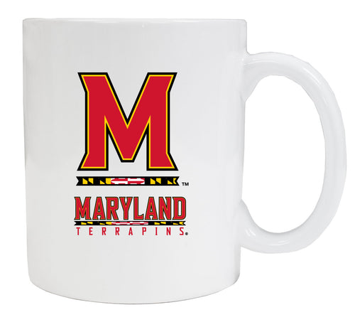 Maryland Terrapins White Ceramic NCAA Fan Mug (White)