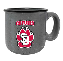 Load image into Gallery viewer, South Dakota Coyotes Speckled Ceramic Camper Coffee Mug - Choose Your Color
