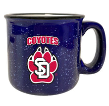 Load image into Gallery viewer, South Dakota Coyotes Speckled Ceramic Camper Coffee Mug - Choose Your Color
