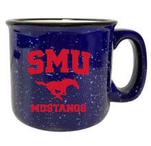 Load image into Gallery viewer, Southern Methodist University Speckled Ceramic Camper Coffee Mug - Choose Your Color
