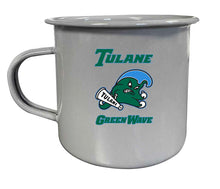 Load image into Gallery viewer, Tulane University Green Wave NCAA Tin Camper Coffee Mug - Choose Your Color
