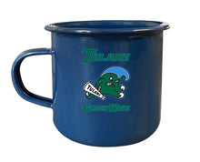 Load image into Gallery viewer, Tulane University Green Wave NCAA Tin Camper Coffee Mug - Choose Your Color
