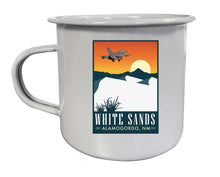 Load image into Gallery viewer, White Sands Alamogordo New Mexico 16 oz Gray Tin Camper Mug Choice of Design
