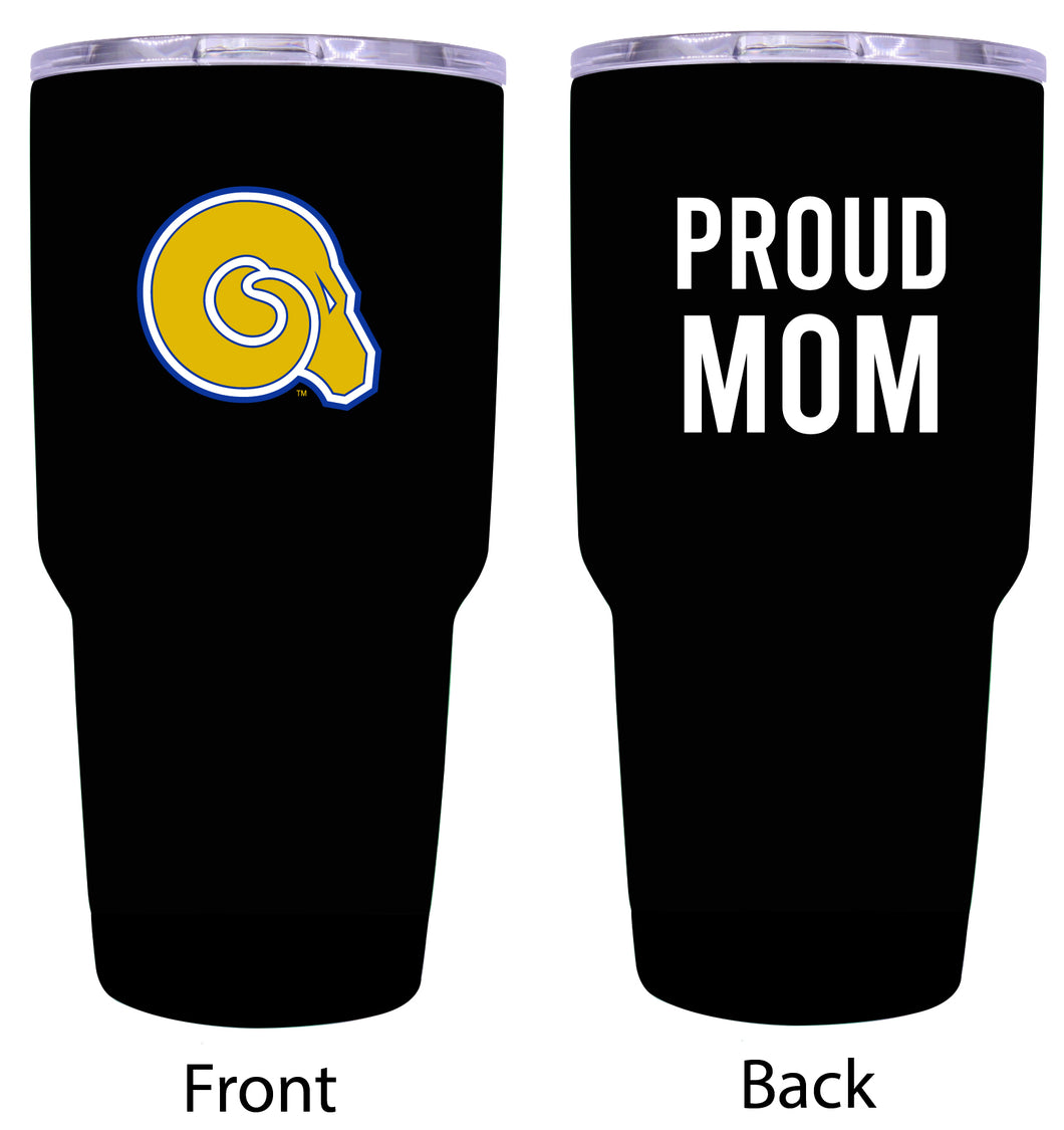 Albany State University Proud Mom 24 oz Insulated Stainless Steel Tumbler - Black