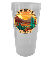 Load image into Gallery viewer, Scottsdale Arizona Souvenir Plastic 16 oz pint Blue
