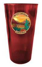 Load image into Gallery viewer, Scottsdale Arizona Souvenir Plastic 16 oz pint Blue
