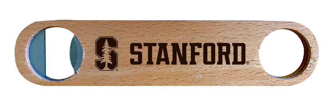 Stanford University NCAA Elegant Laser-Etched Wooden Bottle Opener - Collegiate Bar Accessory