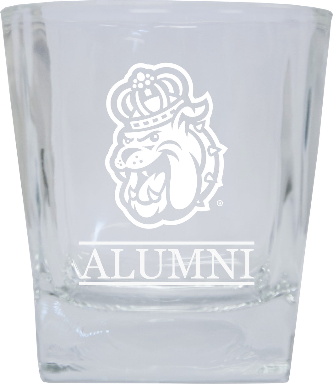 James Madison Dukes Alumni Elegance - 5 oz Etched Shooter Glass Tumbler 4-Pack