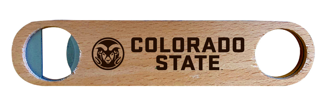 Colorado State Rams NCAA Elegant Laser-Etched Wooden Bottle Opener - Collegiate Bar Accessory