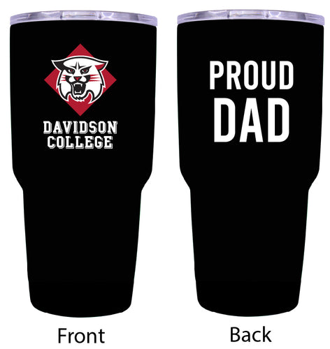 Davidson College Proud Dad 24 oz Insulated Stainless Steel Tumbler Black