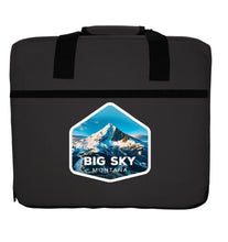 Load image into Gallery viewer, Big Sky Montana Mountain Design Souvenir Destination Seat Cushion Maroon
