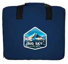 Load image into Gallery viewer, Big Sky Montana Mountain Design Souvenir Destination Seat Cushion Maroon
