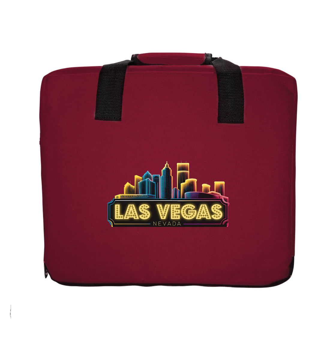 Las Vegas Nevada Design C Souvenir Destination Seat Cushion Maroon