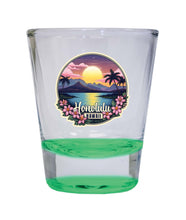 Load image into Gallery viewer, Honolulu Hawaii B Souvenir 1.5 Ounce Shot Glass Round
