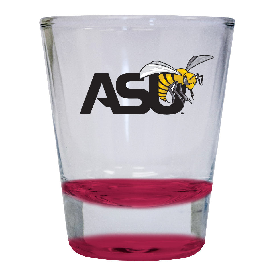 Alabama State University NCAA Legacy Edition 2oz Round Base Shot Glass Red