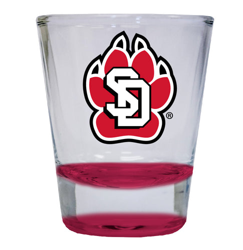 South Dakota Coyotes NCAA Legacy Edition 2oz Round Base Shot Glass Red