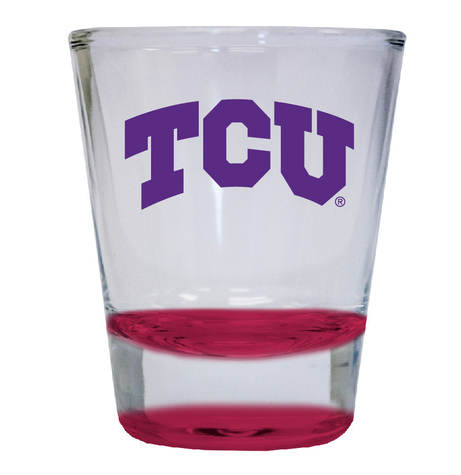 Texas Christian University NCAA Legacy Edition 2oz Round Base Shot Glass Red