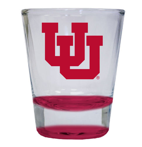 Utah Utes NCAA Legacy Edition 2oz Round Base Shot Glass Red