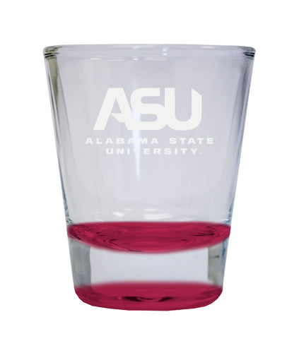 NCAA Alabama State University Collector's 2oz Laser-Engraved Spirit Shot Glass Red