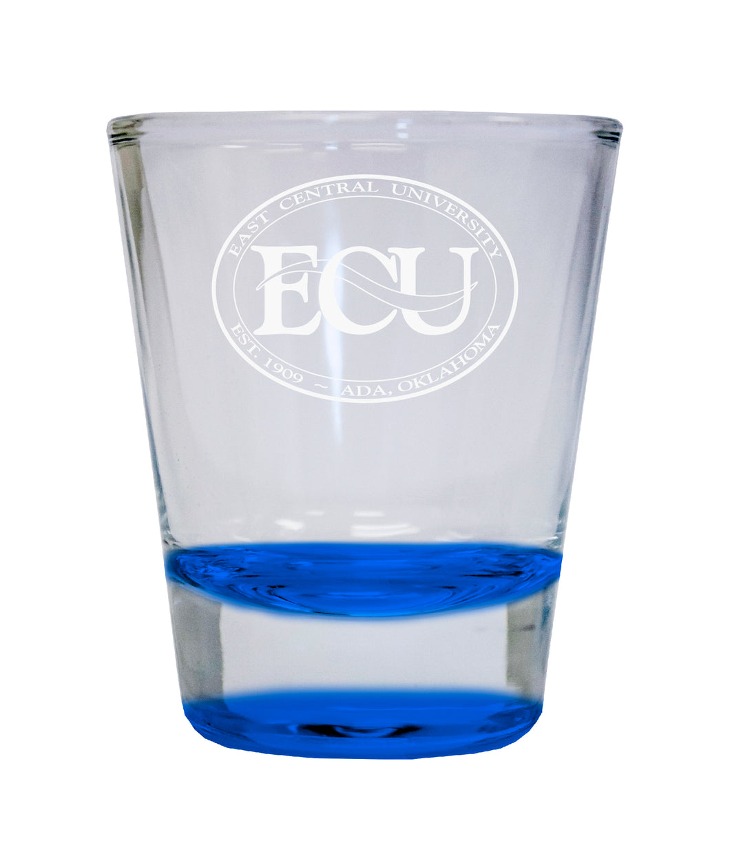 NCAA East Central University Tigers Collector's 2oz Laser-Engraved Spirit Shot Glass Blue