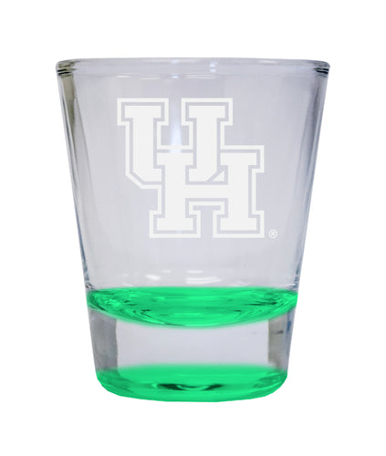 NCAA University of Houston Collector's 2oz Laser-Engraved Spirit Shot Glass Green