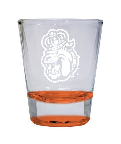 NCAA James Madison Dukes Collector's 2oz Laser-Engraved Spirit Shot Glass Orange