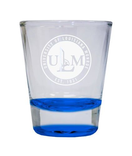 NCAA University of Louisiana Monroe Collector's 2oz Laser-Engraved Spirit Shot Glass Blue