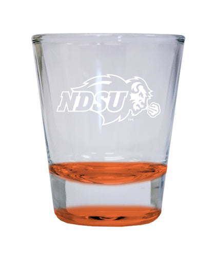 NCAA North Dakota State Bison Collector's 2oz Laser-Engraved Spirit Shot Glass Orange