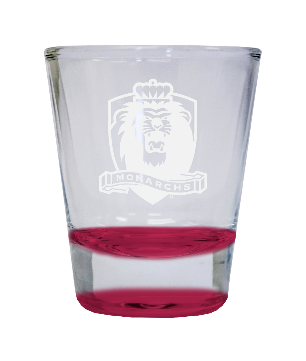 NCAA Old Dominion Monarchs Collector's 2oz Laser-Engraved Spirit Shot Glass Red