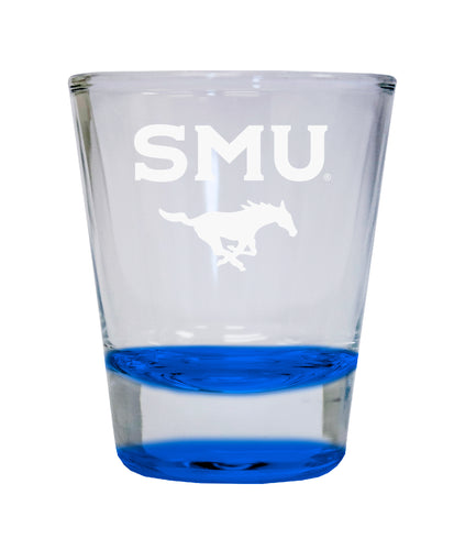 NCAA Southern Methodist University Collector's 2oz Laser-Engraved Spirit Shot Glass Blue